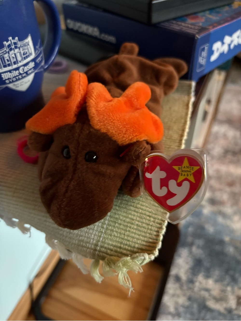 Ty Beanie Baby Retired CHOCOLATE the Moose 1993 Collectible Vintage Toy